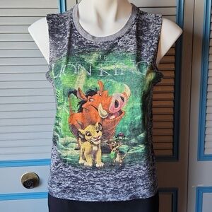Disney Lion King Graphic Gray Tank Top